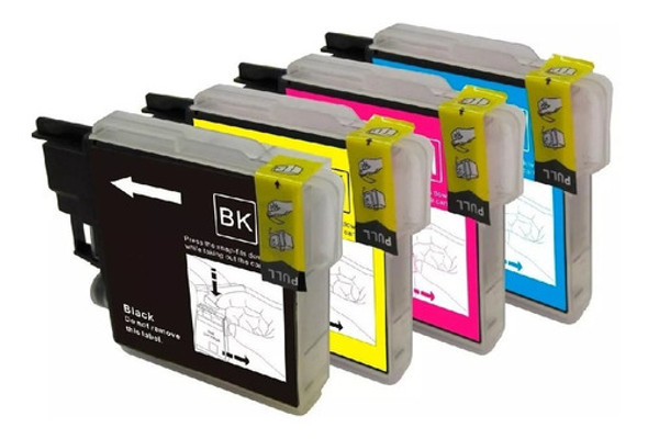 Pack 4 Cartuchos Brother Lc-60 Dcp J125 J140w J410-ins Store 0