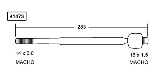 Rack End (d/hid) Gsp Fiat Strada 09-09 0