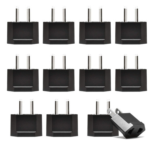 Adaptador De Enchufe Pata Americana A Oblicua - Pack 12 Unid 0