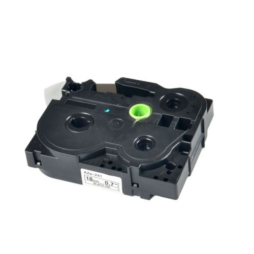 1pack Tz 241 Tze241 Negro Sobre Cinta Etiqueta Blanca 3/4 '' 1