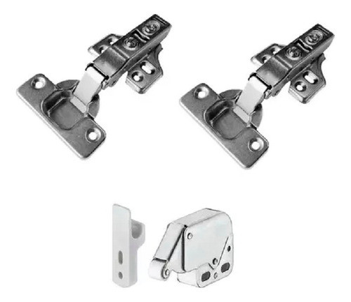 Bisagra Push Codo 0 X16 Unidades 35mm  + X8 Reten Expulsor 0