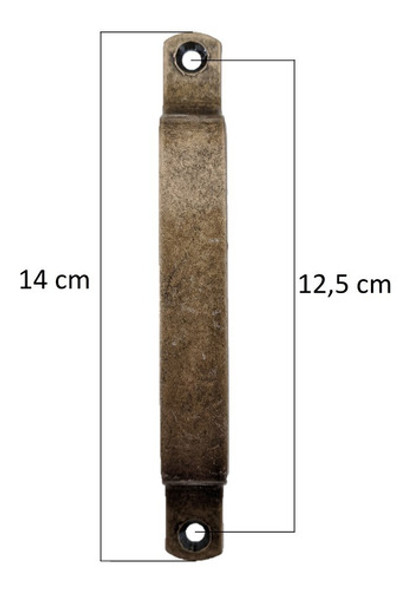 10 Peças Puxador Tipo Alça Ouro Velho 140mm X 15mm X 2mm 1