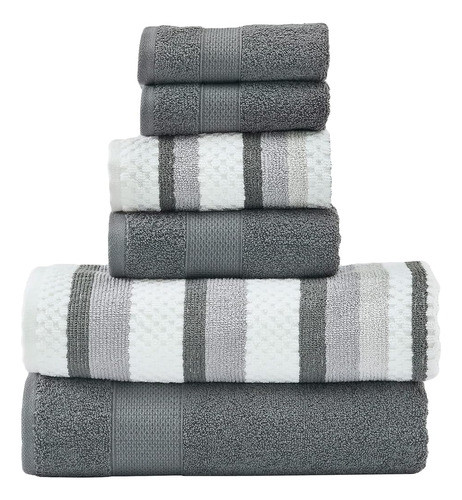 Hilos Modernos Pax 6-piece Hilo Reversible Teñido Jacquard J 0