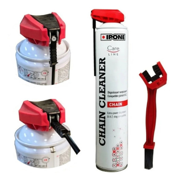 Kit Limpieza Cadena Transmision Ipone Road Cepillo Clean ® 1