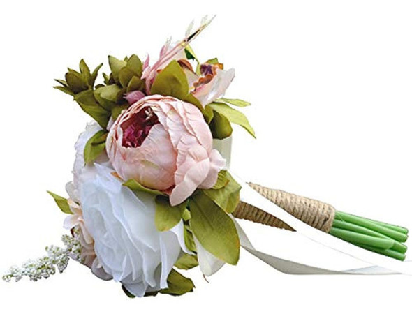 Ramo De Flores, Ramo De Boda De 5.9 PuLG., Flores Artificial 1