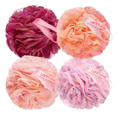 Esponja De Bano De Lufa De Ducha De 2.47 Oz - Paquete De 4 E 0