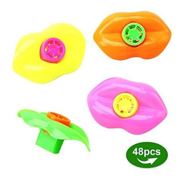 Lip Whistles Amybenton 48pcs Plastic Lip Whistle Toy Party F 1