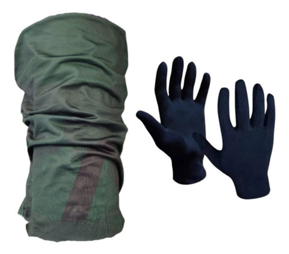 Cuello Salomon Necktube Nasa Green + Guantes Termicos- 40139 0