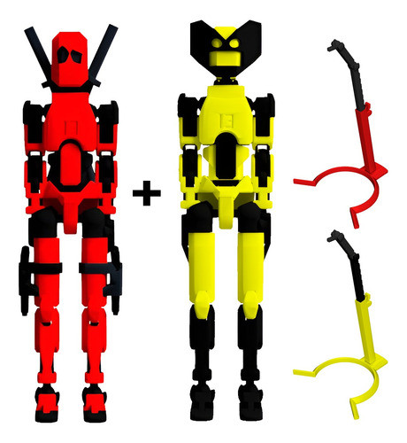 Figura De Acción Articulado Dummy 13 Cm Superhéroes + Combo 0