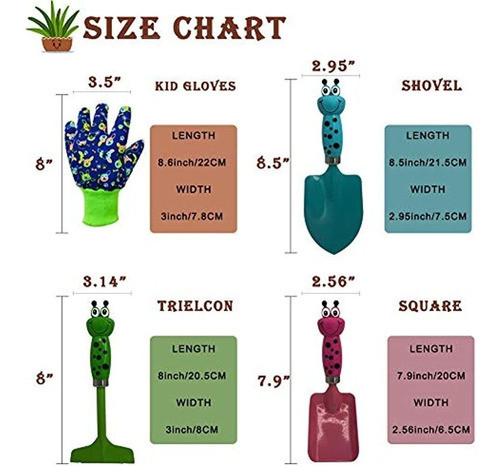 Juego De Herramientas De Jardinería Para Niños Pala De Mano 1