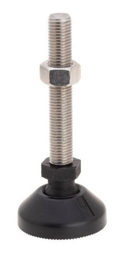 Pata De Maquina Base Ø 60 Rosca Metalica M12x100 Inoxidable 0