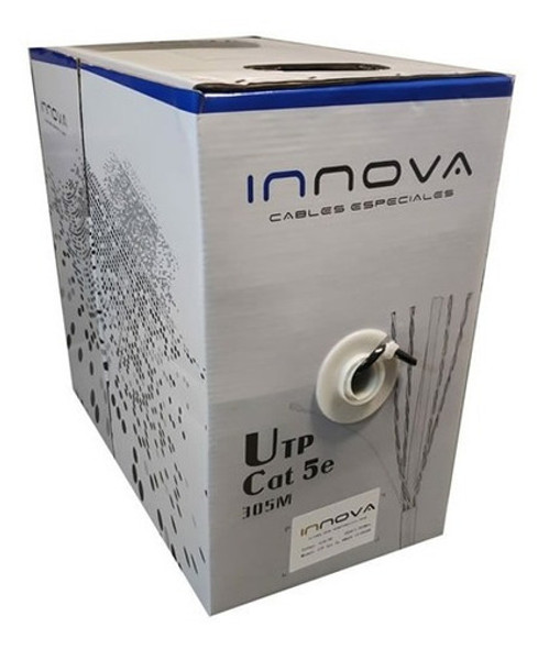 50 Metros Cable Utp Cat5e Exterior Negro Cca Con Fichas Rj45 1