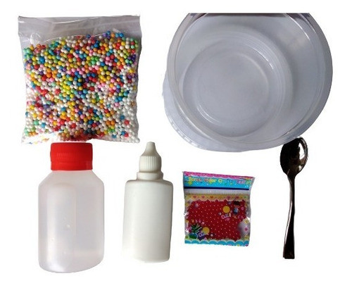 Mini Kit Souvenir Cumpleaños Crear Slime Color En Cajita 0