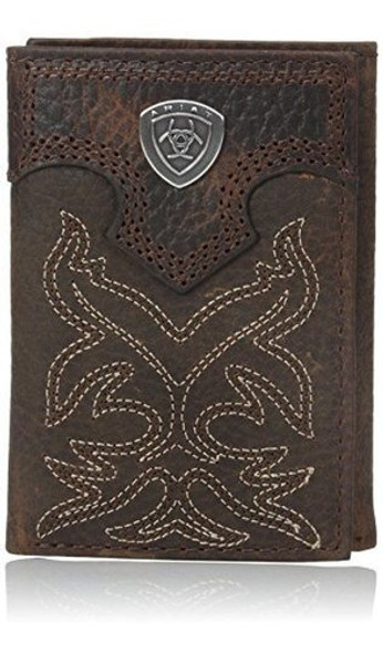 Ariat Mens Boot Embroidery Trifold Tan 0 Ariat Mens Boot Embroidery Trifold Tan 0