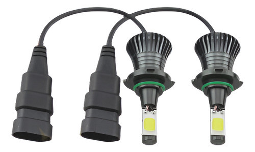 2pcs Led Luz 9005/9006 Blanco Cob Bulbo Todavía/flash Modo K 0