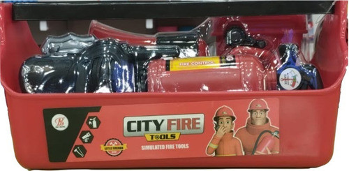 Kit De Bombero Con Herramientas Y Valija Infantil 1