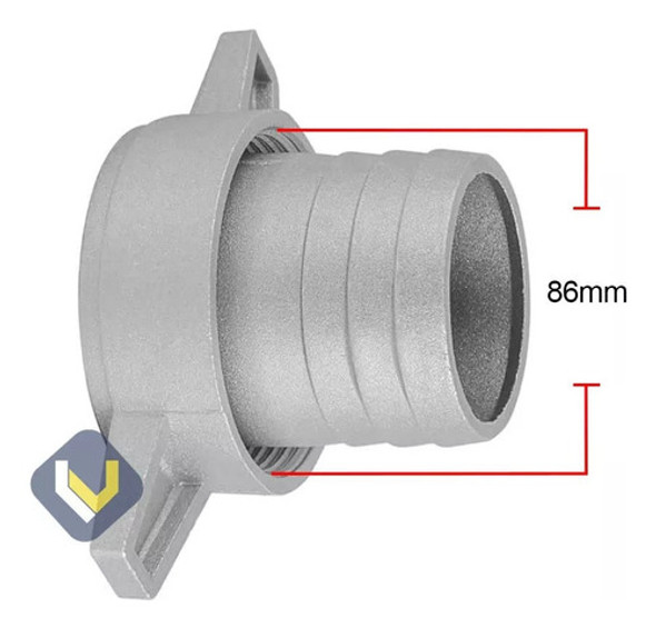 Conector Motobomba 3 Pulgadas Plástico 1 Conector Motobomba 3 Pulgadas Plástico 1