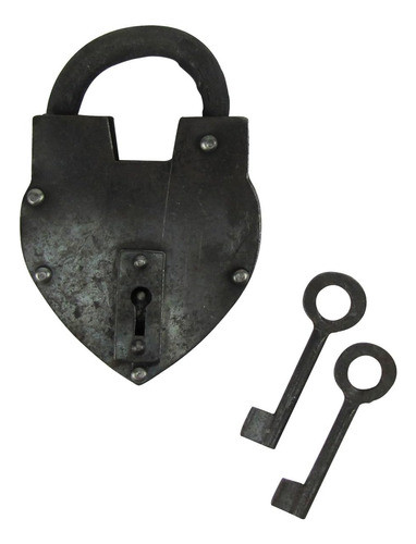 Candado Ferrocarril Único Y Grande Con Forma Corazón Gurus 0