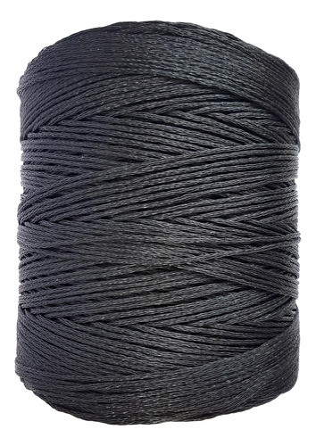 Bobina Corda Fio 4mm Trançada Polietileno - Preto 1