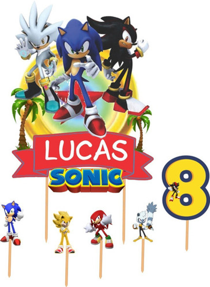 Adorno Torta Cake Topper De Sonic Y Todas Las Tematicas 0 Adorno Torta Cake Topper De Sonic Y Todas Las Tematicas 0