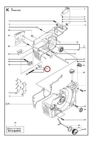 Tensor De Cadena Completo Husqvarna 61/268/288xp Alternativo 1