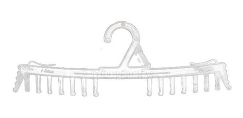 20 Perchas Peine Lenceria Bikini Mallas Acrilico Cristal 0