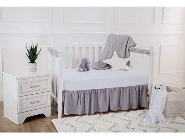 American Baby Company Falda De Cuna Con Volantes De Microfib 1