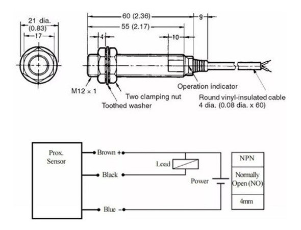 Sensor De Proximidad Inductivo Npn 6-36v Lj12a3 1