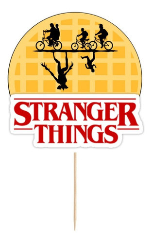 Cake Topper Stranger Things Adorno Torta Cumpleaños 0