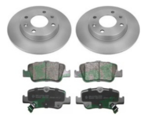Kit Discos Pastillas Lpr Toyota Corolla 2015/.. Trasero 0