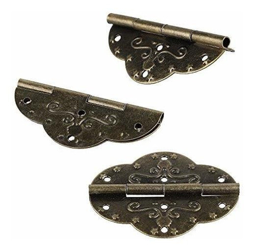 Bisagras Retro Antiguas Con Tornillos - 4 Unidades. 1