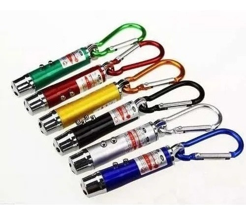 2 Canetas Laser 3 Em 1 / Laser Potente , E Chaveiro Lanterna 1