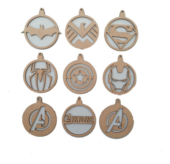 Esferas Vengadores/avengers Fibrofacil Pack X6 Navidad 0