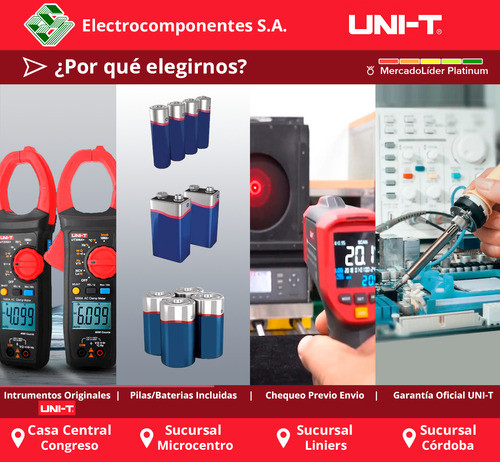 Multímetro Tester Digital 20000 Cuentas Uni-t Ut39e+ Plus 1