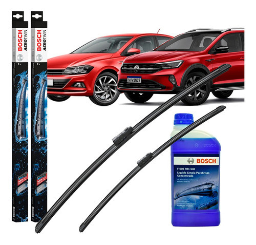Kit Escobillas Virtus -nivus - Polo -taos 26/18 + Liquido 0