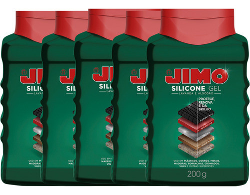 Jimo Silicona Gel Auto Nuevo Lavanda 5 Unidades X 200g 0