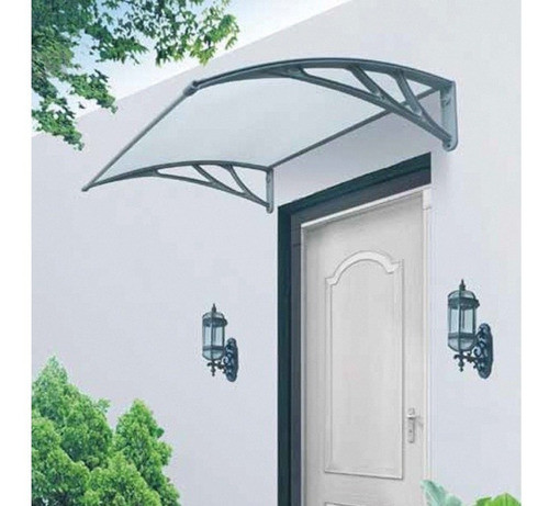 Alero Policarbonato Cici Transparente Con Soporte 100x120cm 1