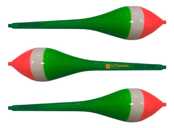 Boyas Doble T Modelo 15 Poliuretano Juego X 3 Pejerrey 13cm 0