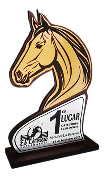 Trofeo De Equitación Personalizado 0