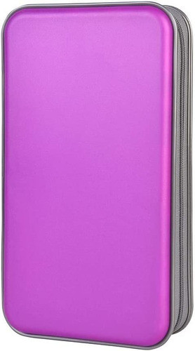 Porta Cd Dvd - Estuche Portatil - Capacidad 96u. - Purpura 0