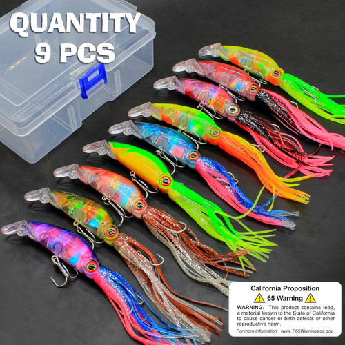 Cebos Pesca Señuelos Gran Simulación Set De 9 1