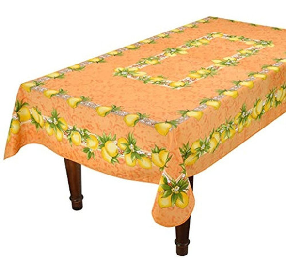 Mantel Provenzal Frances Naranja Citrico - 59x92 Rectangul 0