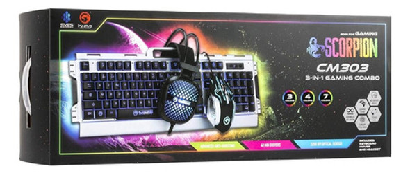 Ultimaxx Marvo Cm303 Scorpion 3-in-1 Backlit Gaming Combo - 1 Ultimaxx Marvo Cm303 Scorpion 3-in-1 Backlit Gaming Combo - 1