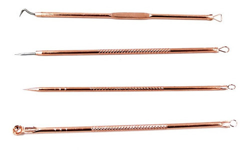 4 Extrator Cravos Rose Gold Limpeza Do Rosto Pele 1