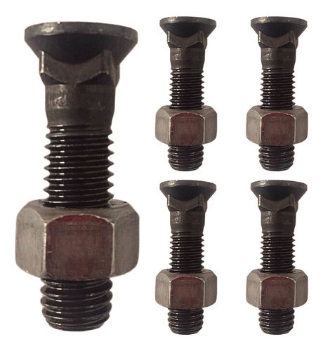 Kit 05 Parafuso Lamina Trator Arado 5/8 X 2.1/4  + Porca Unc 0