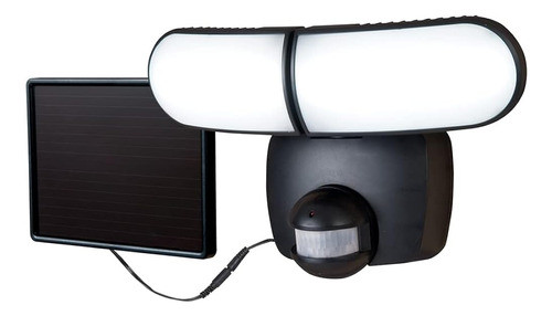 Halo Slmt Solar Motion Twin Led Reflector De Seguridad, Negr 0