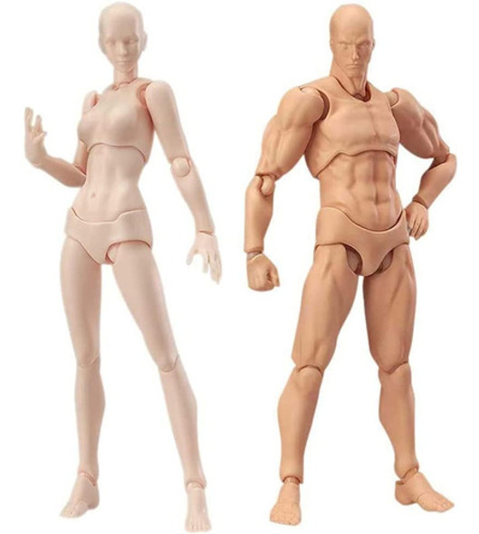 Maniquí Para Dibujar, Masculino Y Femenino Color Piel 0