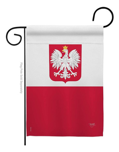 Brisa Decoración Polonia Jardín Bandera Nación Regional Inte 0