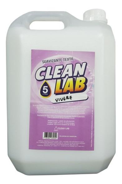 Suavizante Textil Baja Espuma 4 X 5 Lts. Oferta Envios 1
