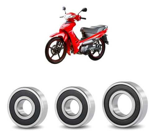 Rolamentos Roda Traseira Dafra Zig 50 0